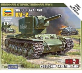 Склеиваемые модели  zvezda 6202 Звезда КВ-2 Советский танк tm01228 купить в твоимодели.рф