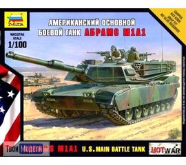 Склеиваемые модели  zvezda 7405 Звезда А1М1 Абрамс Основной боевой танк  (Hot War) tm01231 купить в твоимодели.рф
