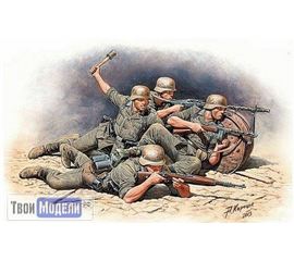 Склеиваемые модели  MB 35102 Немецкая пехота в обороне. Набор №1 tm01512 купить в твоимодели.рф