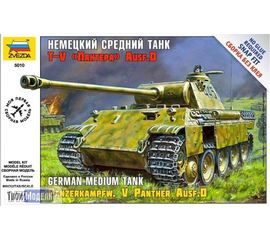 Склеиваемые модели  zvezda 5010 Звезда T-V "Пантера" AUSF D Немецкий средний танк tm01221 купить в твоимодели.рф