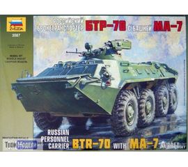 Склеиваемые модели  zvezda 3587 Звезда Советский БТР-70 с башней МА-7 tm00983 купить в твоимодели.рф