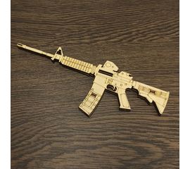 Изделия из дерева (фанеры) Автомат M16 США Конструктор из дерева 23 см 8 деталей (ОПК-мини) tm-19-9419 купить в твоимодели.рф