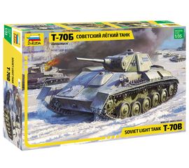 Склеиваемые модели  zvezda 3631 Звезда Советский легкий танк Т-70Б 1/35 tm-19-9625 купить в твоимодели.рф