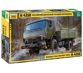Склеиваемые модели  Камаз К-4350 Российский двухосный грузовой автомобиль модель в масштабе 1/35 Звезда 3692 tm-19-9476 купить в твоимодели.рф