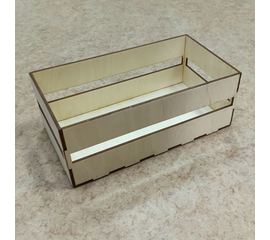 Изделия из дерева (фанеры) Кашпо деревянное 24×13×9 см "Фруктовый сад", двухреечное, натуральная фанера tm-19-9486 купить в твоимодели.рф