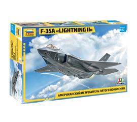 Склеиваемые модели  Zvezda Сборная модель 7296 Американский истребитель пятого поколения F-35A 1/72 tm-19-9832 купить в твоимодели.рф