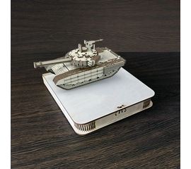 Изделия из дерева (фанеры) Танк Т-72Б3М + подиум без вырезов - Наливатор, Наливайка, разливайка разливатор - комплект для самостоятельного изготовления без ARDUINO atm-12340-2 купить в твоимодели.рф