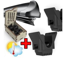 Готовые напечатанные 3D модели Защита щеток + коробка, желтая защита дворника лобового стекла автомобиля от примерзания, прилипания зимой комплект 4шт для 2х дворников tm-3600-K-2 купить в твоимодели.рф