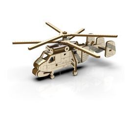 Изделия из дерева (фанеры) КА-25 Вертолет из  дерева "ВВС МИРА" 3DLV-10201 Набор для сборки 1/48 tm10201 купить в твоимодели.рф