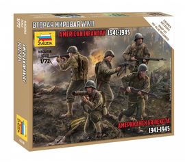 Сборка без клея zvezda 6278 Звезда Американская пехота 1941-1945 1/72 tm-19-9631 купить в твоимодели.рф