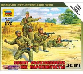 Сборка без клея zvezda 6138 Звезда Советские парашютисты 1941-1943 tm01624 купить в твоимодели.рф