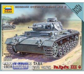 Склеиваемые модели  zvezda 6119 Звезда Pz.Kp.fw III G Немецкий средний танк. tm01657 купить в твоимодели.рф