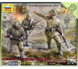 Сборка без клея zvezda 6103 Звезда Советская пехота 1941-1943 tm01588 купить в твоимодели.рф