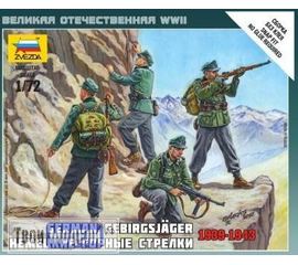 Сборка без клея zvezda 6154 Звезда Немецкие горные стрелки 1939-1943 tm01622 купить в твоимодели.рф