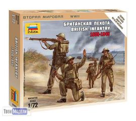 Сборка без клея zvezda 6166 Звезда Британская пехота 1939-1945 1/72 tm01635 купить в твоимодели.рф