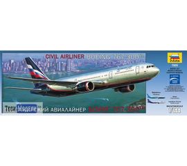 Склеиваемые модели  zvezda 7005 Звезда Боинг 767-300 Пассажирский Авиалайнер tm02112 купить в твоимодели.рф