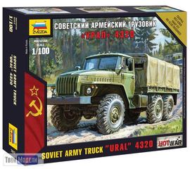 Склеиваемые модели  zvezda 7417 Звезда Советский грузовик "Урал" 4320 1:100 tm02638 купить в твоимодели.рф
