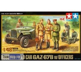 Склеиваемые модели  Tamiya 89767 Набор автомобиль ГАЗ 67Б+офицеры tm02648 купить в твоимодели.рф
