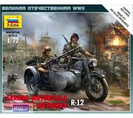 Сборка без клея zvezda 6142 Звезда R-12 Немецкий мотоцикл tm04075 купить в твоимодели.рф
