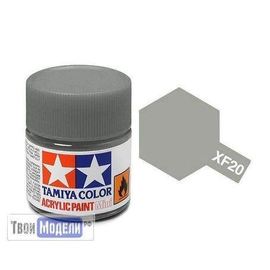 Необходимое для моделей Tamiya 81720 XF-20 Средне-Серый (Medium Grey) #Краска-acrylic tm00425 купить в твоимодели.рф