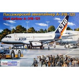 Склеиваемые модели  ЕЕ14441 А-318 121 Авиалайнер  1:144 tm00386 купить в твоимодели.рф