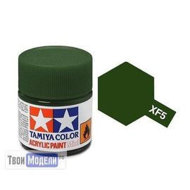 Необходимое для моделей Tamiya 81705 XF-5 Зеленая (Flat Green) #Краска-acrylic tm00418 купить в твоимодели.рф