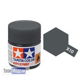 Необходимое для моделей Tamiya 81510 Х-10 Пушечный металл (Gun Metal) #Краска-acrylic tm00435 купить в твоимодели.рф
