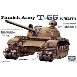 Склеиваемые модели  Trumpeter 00341 T-55 танк СССР с КМТ-5 (1/35) tm06554 купить в твоимодели.рф