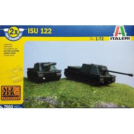 Склеиваемые модели  Italeri 7503 ИСУ-122 САУ сборка без клея, 2 модели 1/72 tm08969 купить в твоимодели.рф