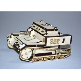 Склеиваемые модели  "Т-27" Танк из фанеры. Серия "Танки и бронемашины" (СЛУ) tm09040 купить в твоимодели.рф