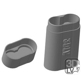 Современная 3D печать Корпус защитный для 2х аккумуляторов 18650 3,7V 3D модель tm09220 купить в твоимодели.рф