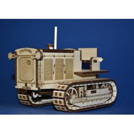 Склеиваемые модели  "С-65" Трактор Сталинец (без кабины) из фанеры Серия "Тракторы и тягачи" (ВУ) tm09045 купить в твоимодели.рф