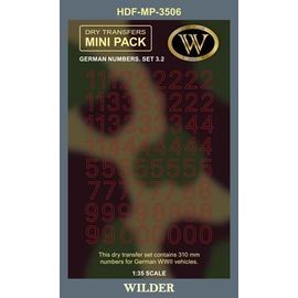 Необходимое для моделей Wilder HDF-MP-3506 Декаль Немецкие номера для наземной техники. Сет 3.2 tm09094 купить в твоимодели.рф