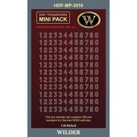 Необходимое для моделей Wilder HDF-MP-3510 Декаль Немецкие номера для наземной техники Сет 4.2 tm09122 купить в твоимодели.рф