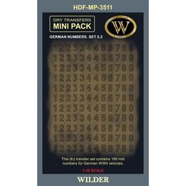 Необходимое для моделей Wilder HDF-MP-3511 Декаль Немецкие номера для наземной техники. Сет 5.2 tm09123 купить в твоимодели.рф