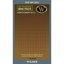 Необходимое для моделей Wilder HDF-MP-3512 Декаль Немецкие номера для наземной техники Сет 6.2 tm09124 купить в твоимодели.рф