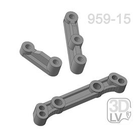 RC Гараж  Wltoys L959-15 Рамка крепления и рулевые тяги 3D STL tm09216 купить в твоимодели.рф
