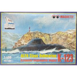 Склеиваемые модели  MSD-Maquette MQ-4004 К-123 Атомная подводная лодка "Альфа" 1/400 tm09118 купить в твоимодели.рф
