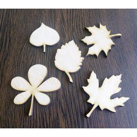 Изделия из дерева (фанеры) Набор №2 Листья для творчества из  дерева 3DLV-10131 tm10131 купить в твоимодели.рф