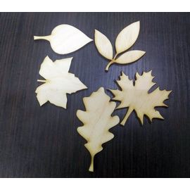 Изделия из дерева (фанеры) Набор №1 Листья для творчества из дерева МДФ 3DLV-10132 tm10132 купить в твоимодели.рф