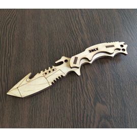 Изделия из дерева (фанеры) Тактический нож karambit №2 копия из фанеры 1:1 (3DLV-10149) tm10149 купить в твоимодели.рф