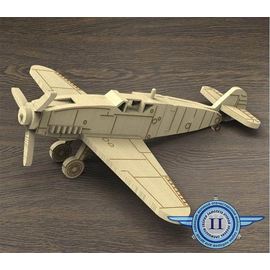 Изделия из дерева (фанеры) Messerschmitt Bf-109F-4 самолет из  дерева "Авиация ВОВ" (Собранная) tm10192-S купить в твоимодели.рф