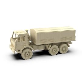 Изделия из дерева (фанеры) Камаз 4310 бортовой с тентом "Грузовики в масштабе" 3DLV-10215 Набор для сборки из  дерева tm10215 купить в твоимодели.рф