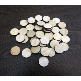 Изделия из дерева (фанеры) Круги 27мм для поделок и творчества из дерева - березовая фанера 50шт. 3DLV-10120 tm10120 купить в твоимодели.рф