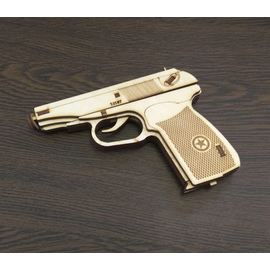 Изделия из дерева (фанеры) Пистолет Макарова ПМ копия из  дерева 1:1 tm10190-S купить в твоимодели.рф