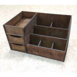 Изделия из дерева (фанеры) Органайзер универсальный для косметики, офиса, дома 3DLV-10066 tm10066 купить в твоимодели.рф