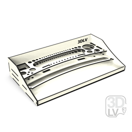 Изделия из дерева (фанеры) Блок RSM-1A системы "Блочный органайзер моделиста" tm09824 купить в твоимодели.рф