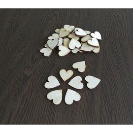 Изделия из дерева (фанеры) Сердечки 30мм для поделок и творчества из  дерева 40шт. 3DLV-10284 tm10284 купить в твоимодели.рф