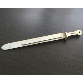 Изделия из дерева (фанеры) Большой детский меч из натурального  дерева (3DLV-19-8490) tm-19-8490 купить в твоимодели.рф