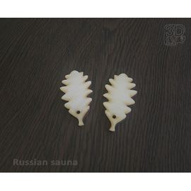 Изделия из дерева (фанеры) Листья дуба досочки для эфирных масел в бане 2шт. (дерево березовая фанера) tm-19-8464 купить в твоимодели.рф